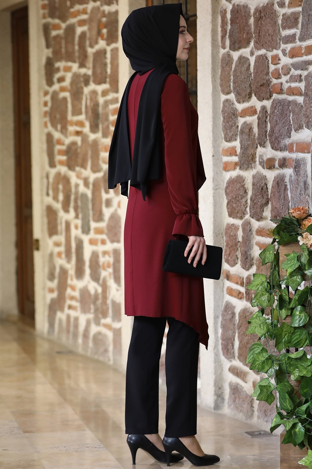 Arya Tesettür Tunik Bordo