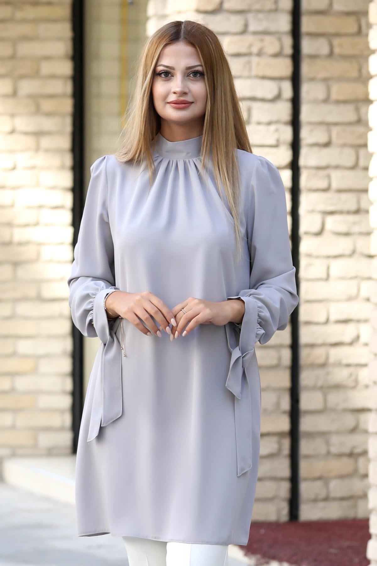 Esila Tesettür Tunik Gri