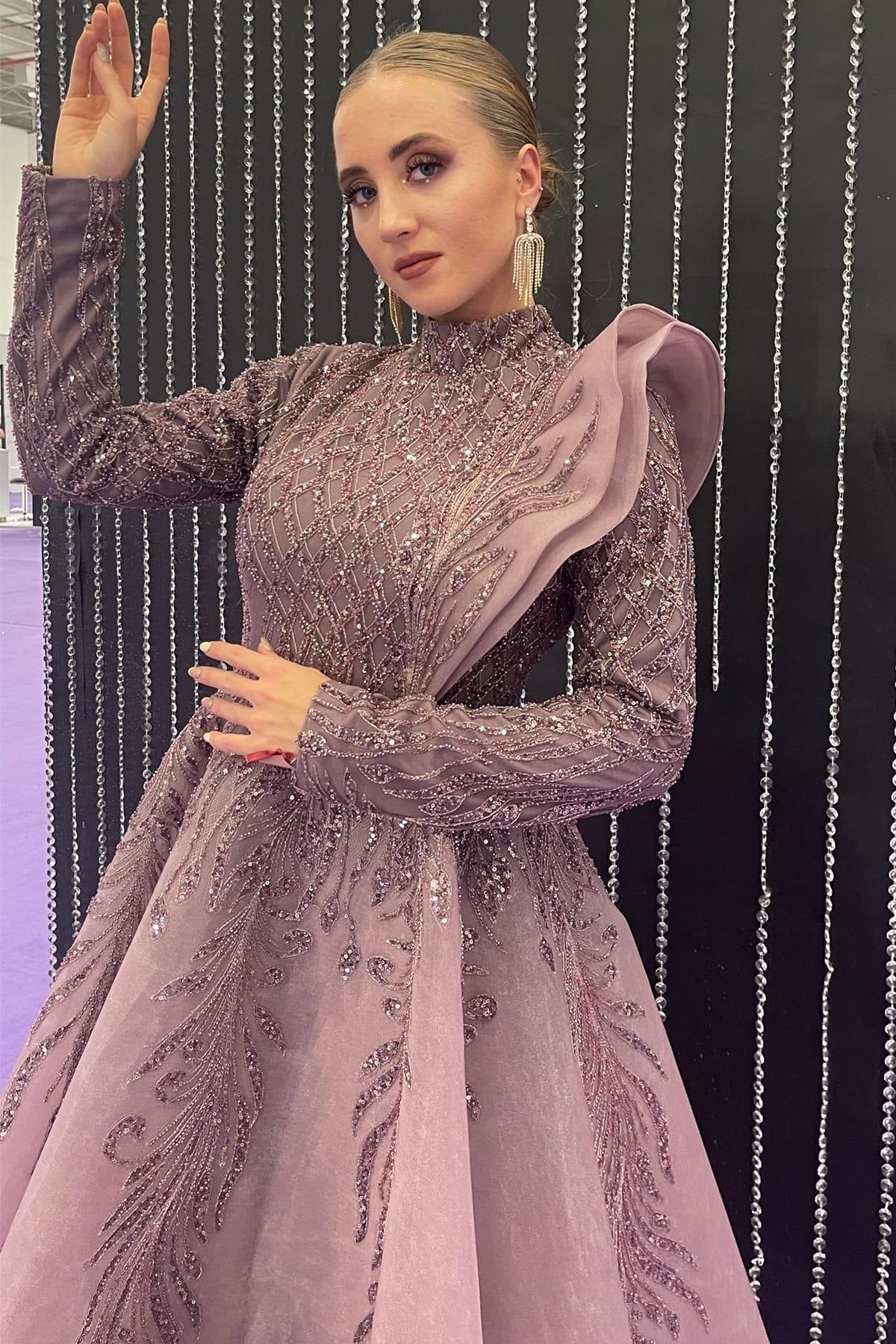 Eva Tesettür Abiye Pudra