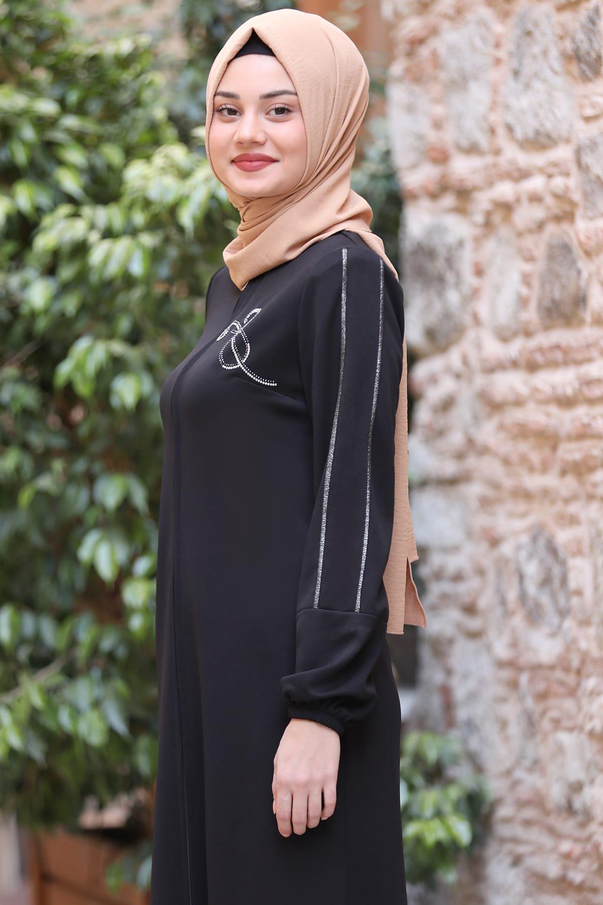 Hira Tesettür Ferace Siyah
