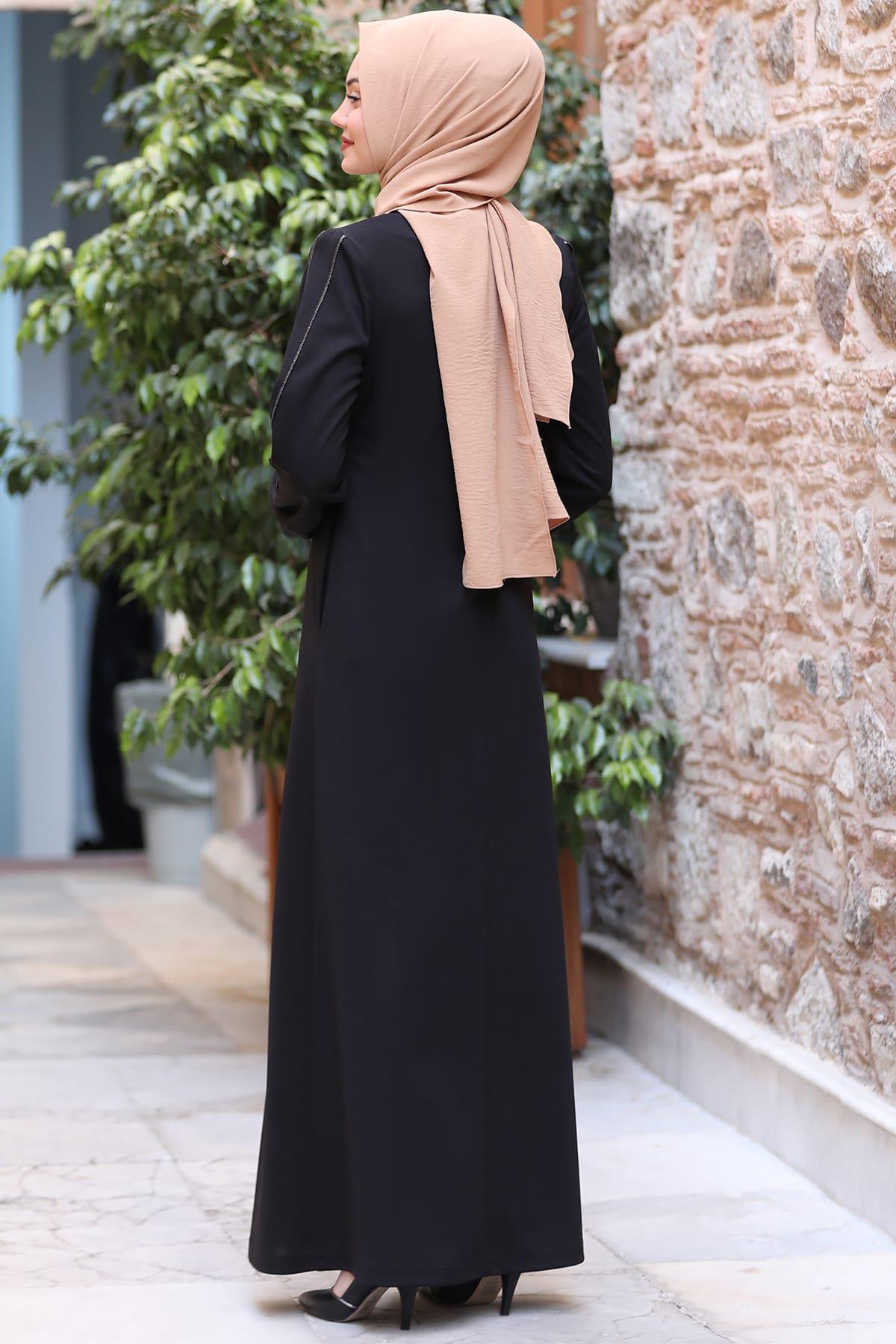 Hira Tesettür Ferace Siyah