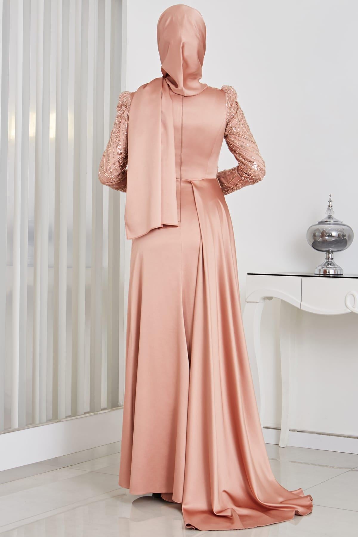 Sırma Tesettür Abiye Rose