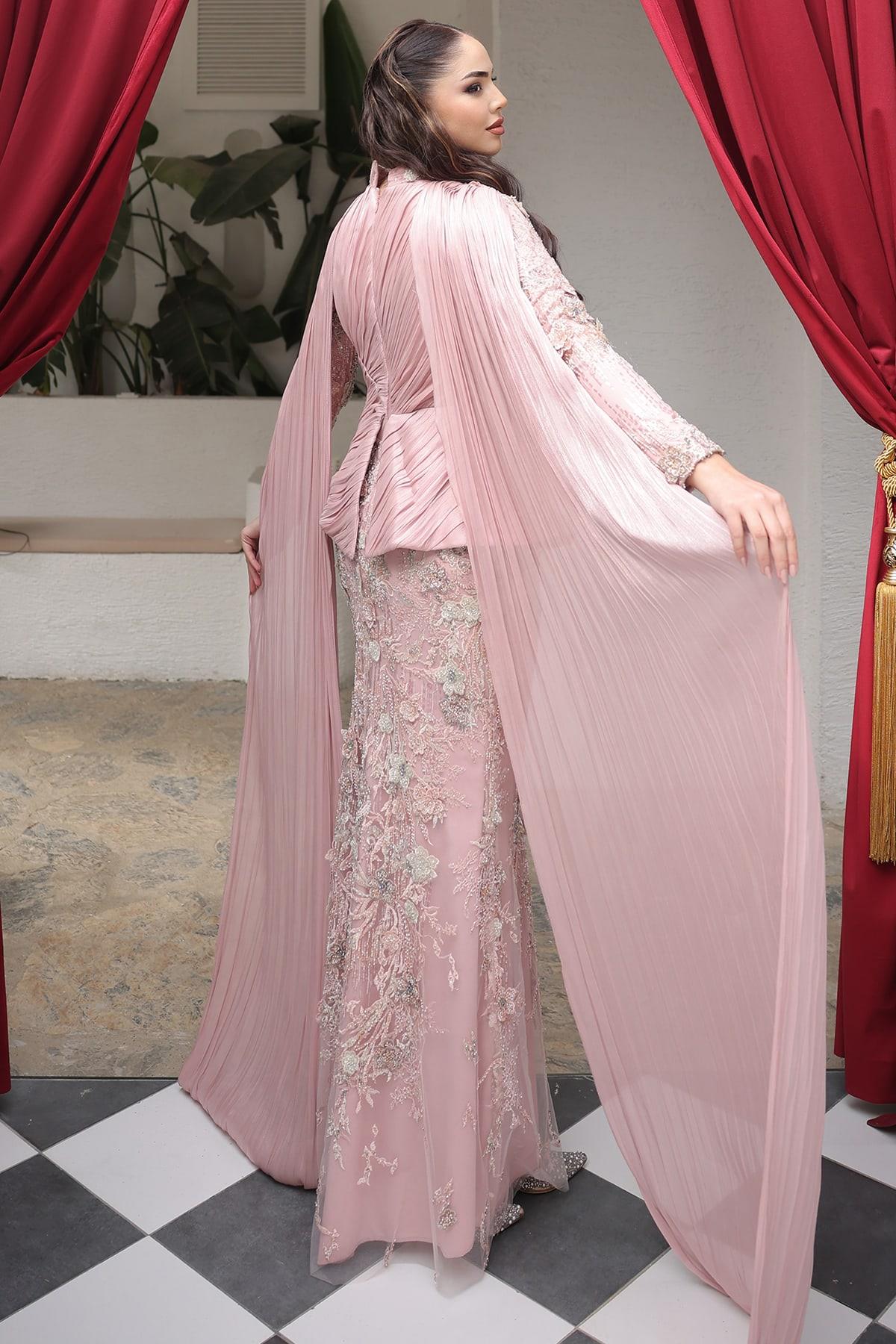 Venüs Tesettür Abiye Pembe