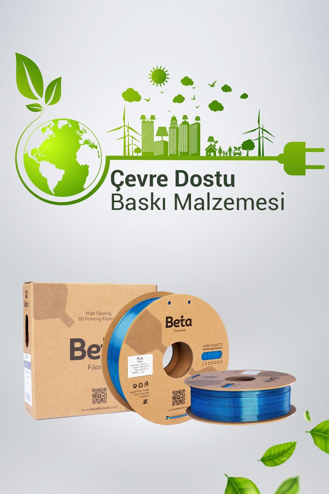 Beta PLA-Magic Silk Black-Blue