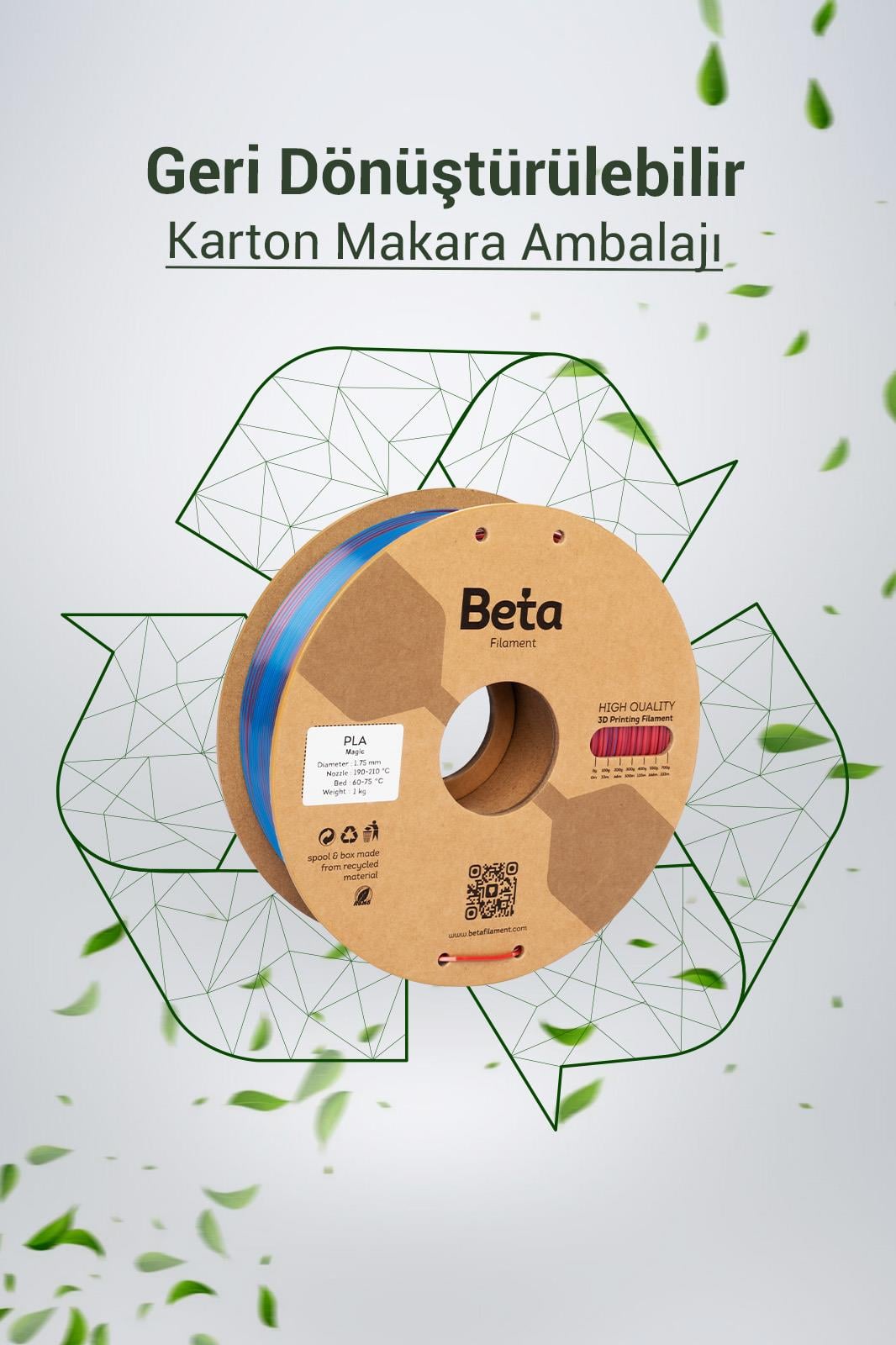 Beta PLA-Magic Silk Blue-Red