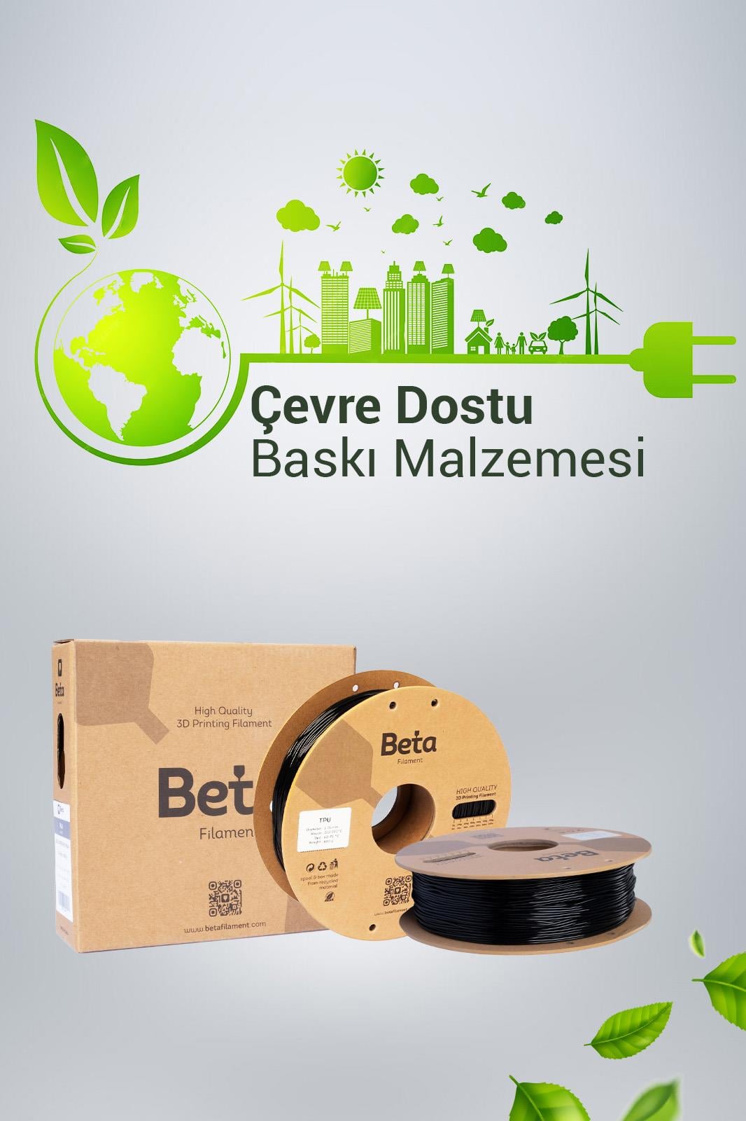 Beta TPU 95A Filament Black 