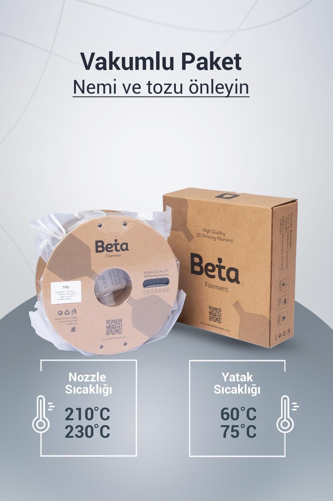 Beta TPU 95A Filament Black 