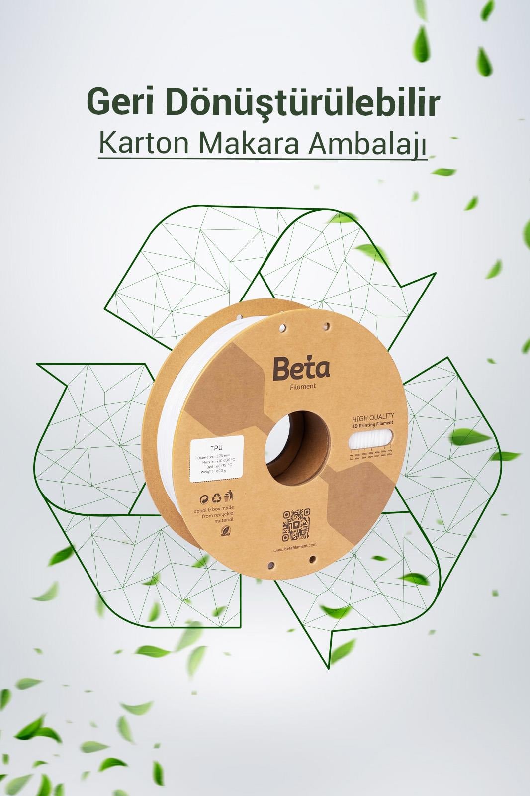 Beta TPU 95A Filament White