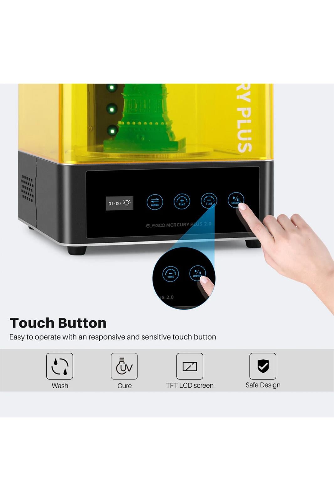 ELEGOO Mercury Plus 2'si 1 Arada Yıkama ve Kürleme Cihazı V2.0
