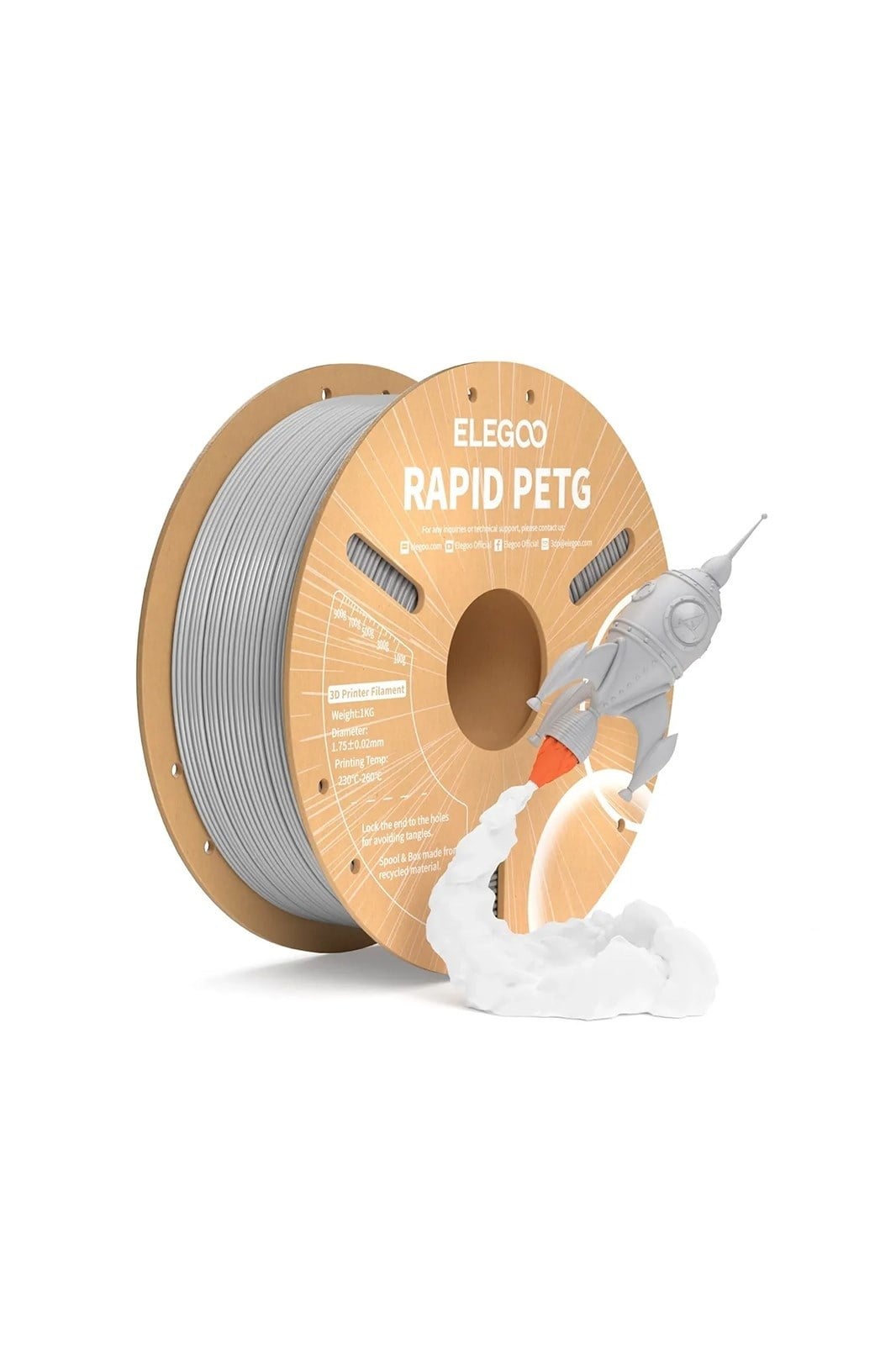 ELEGOO Rapid PETG Filament Grey