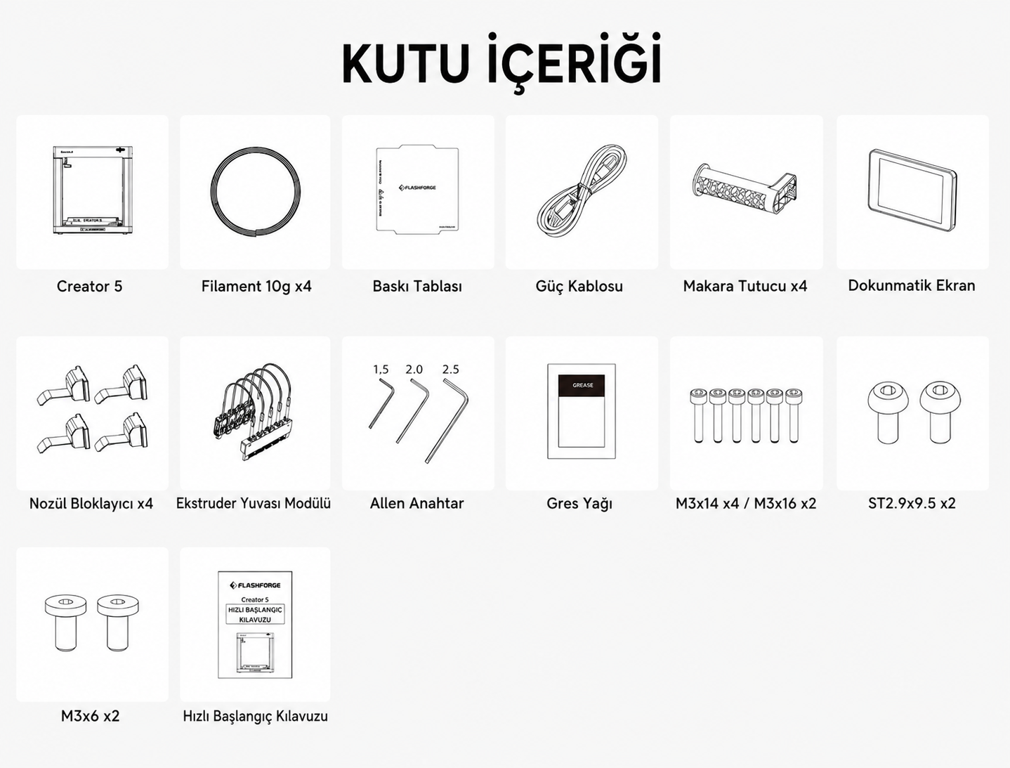 FLASHFORGE Creator 5 3D Yazıcı