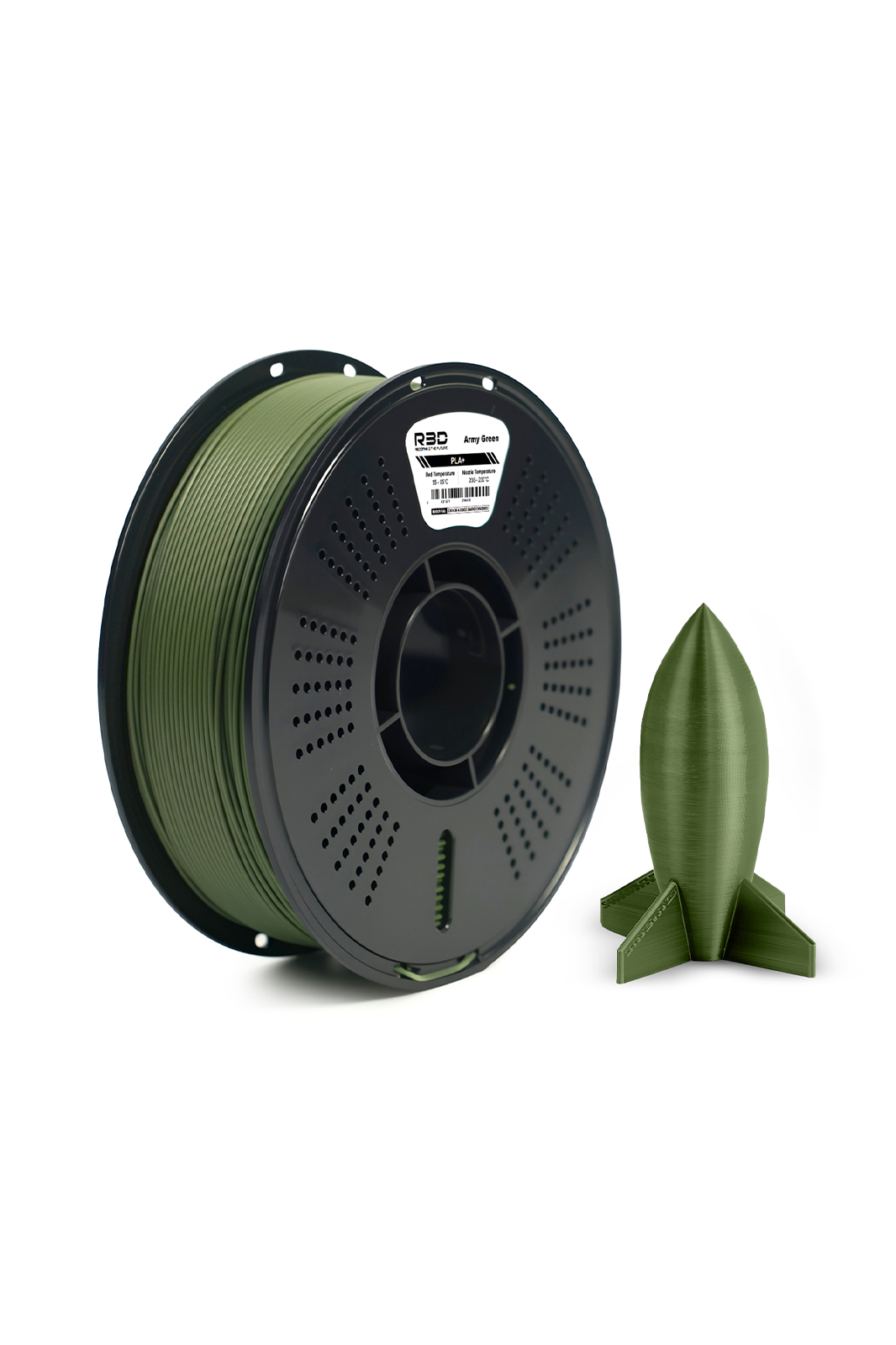 R3D PLA+ Filament Army Green