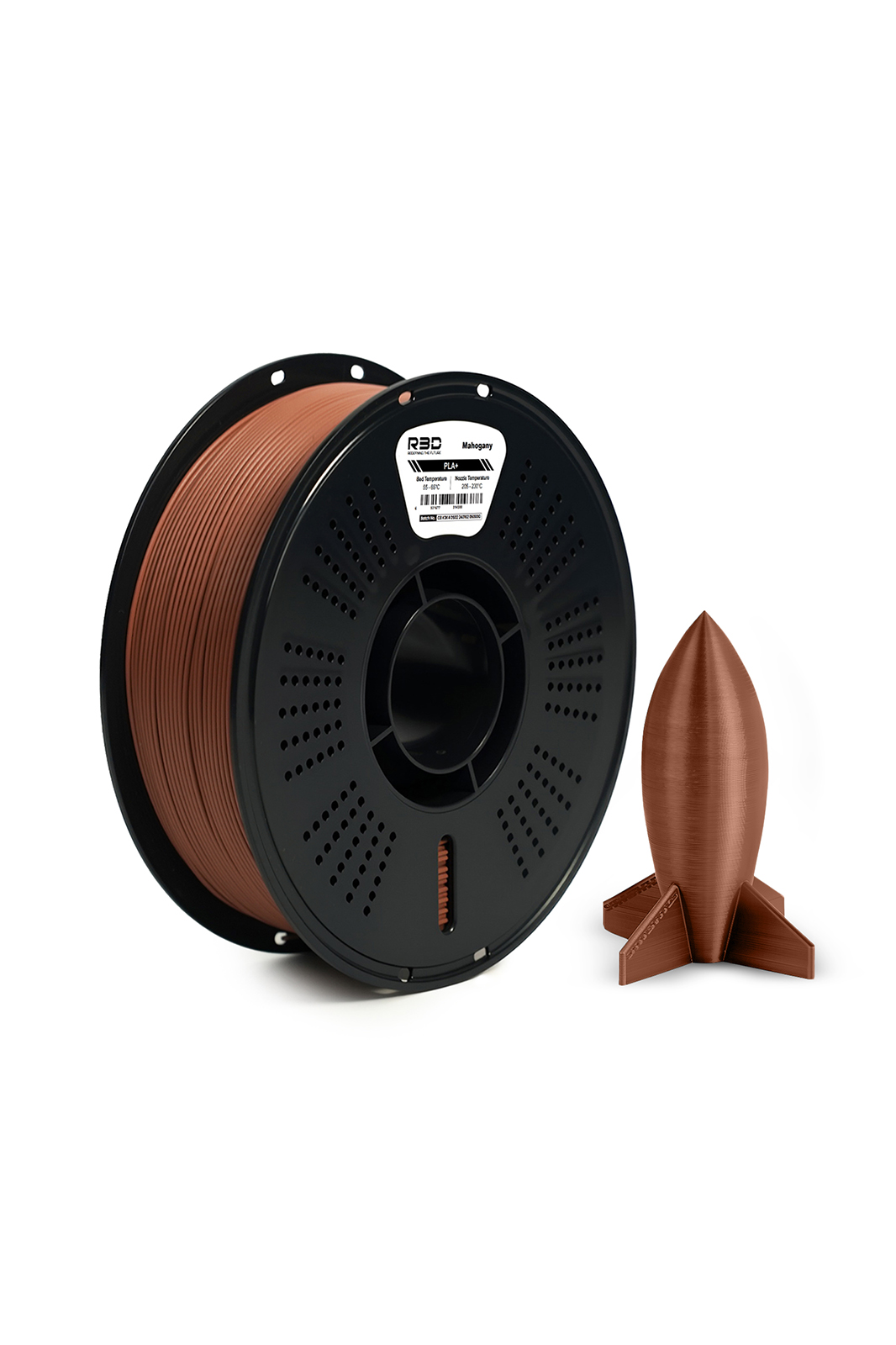 R3D PLA+ Filament Mahogany