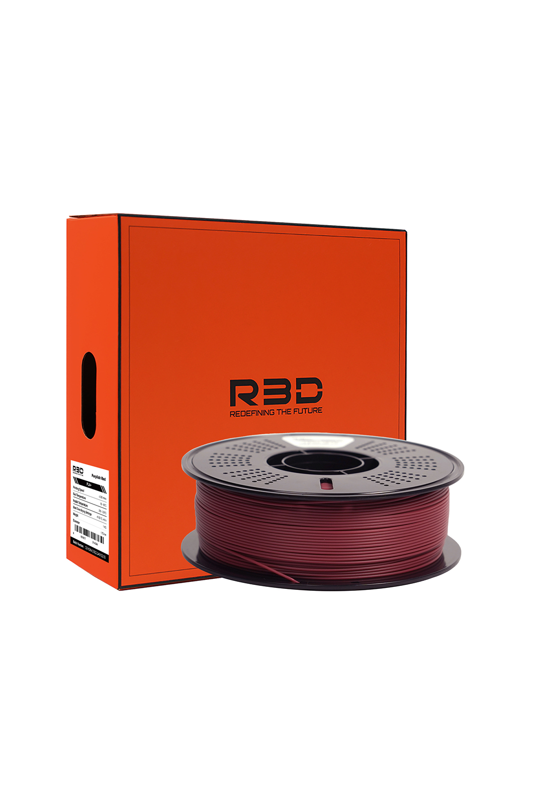 R3D PLA+ Filament Purplish Red
