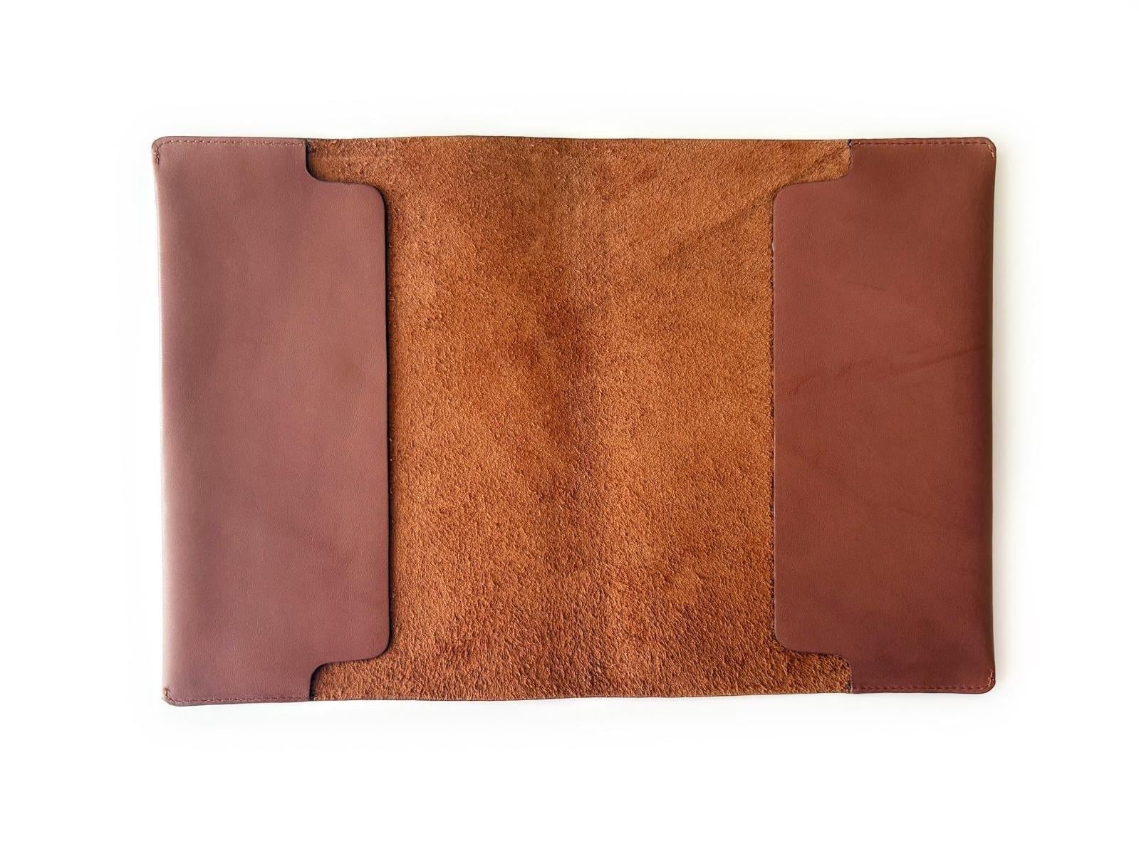 Eng Leather A5 Ebatlı Hakiki Deri Defter Kılıfı - Toffee Brown