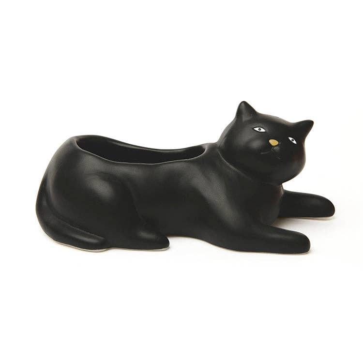 Kikkerland Cosmo The Black Cat Planter Vazo