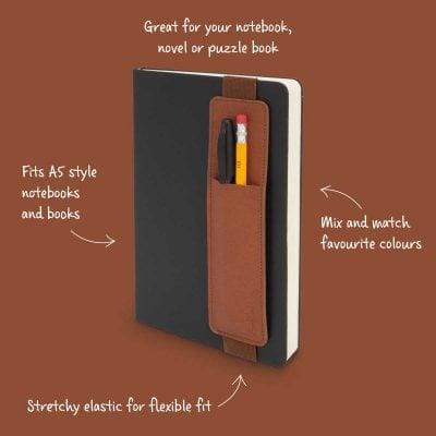 İf Bookaroo Pen Pouch Defter Üstü Kalemlik Brown Kahverengi 