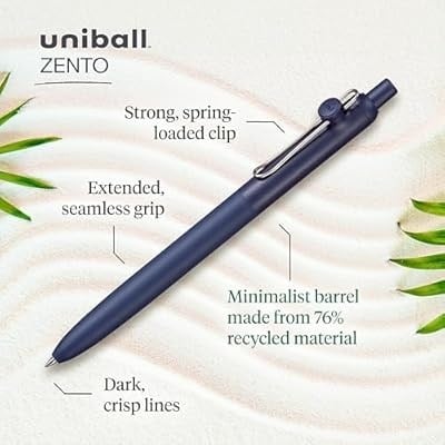 Uni-Ball Zento Hybrit Mavi Jel Kalem 0.7 mm  Indigo