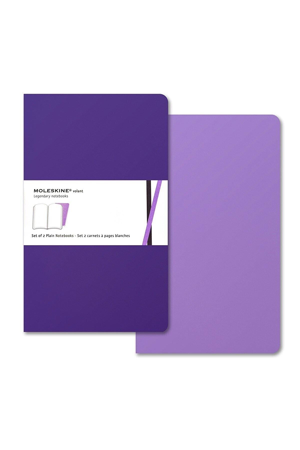 Moleskine Volant Legendary Notebooks Set of 2 Violet Defter 9x14 cm