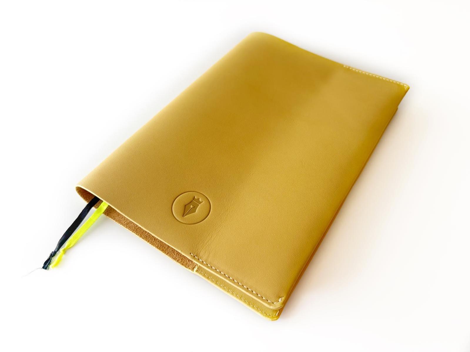 Eng Leather A5 Ebatlı Hakiki Deri Defter Kılıfı - Sun Flower