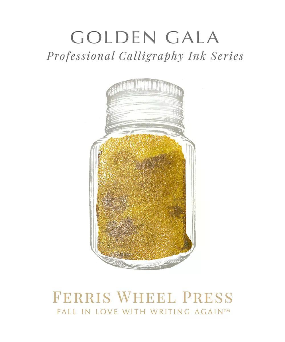 Ferris Wheel Press Golden Gala Kaligrafi Şişe Mürekkep - 28 ml