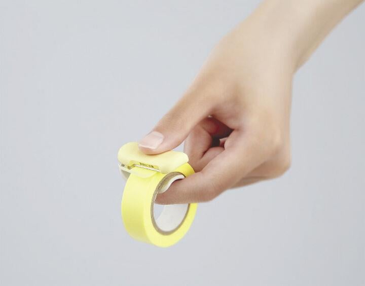 Kokuyo Karu Cut clip-type Washi Tape Cutter Kesme Makası 10~15mm Beyaz