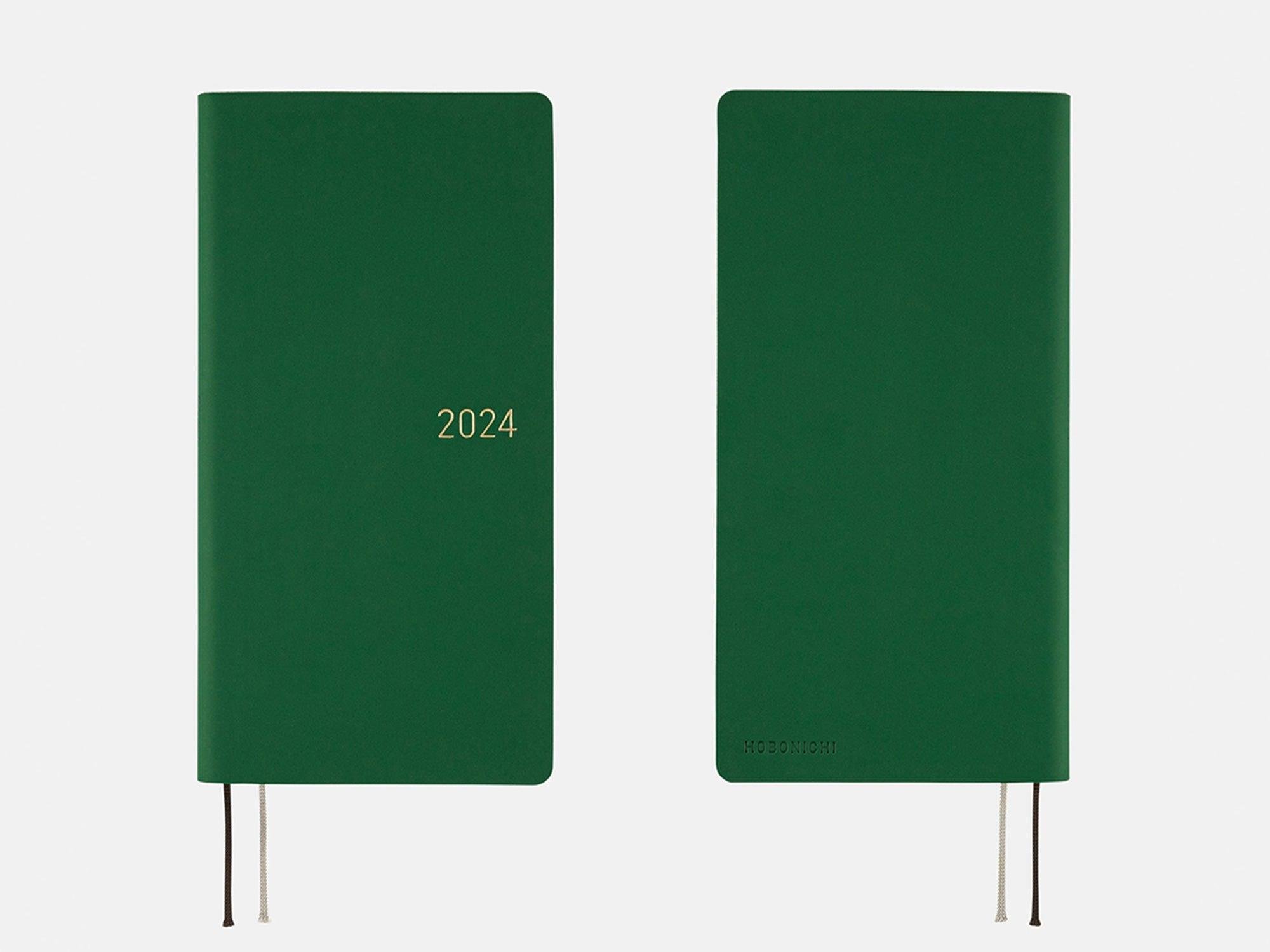 Hobonichi Techo Weeks Japanese Version 2024 Jan. Start Smooth Forest Green