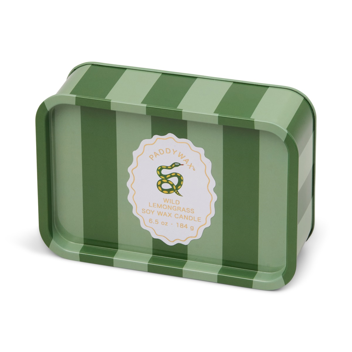 Paddywax A Dopo 184g Snake Printed Tin Candle - Wild Lemongrass Mum