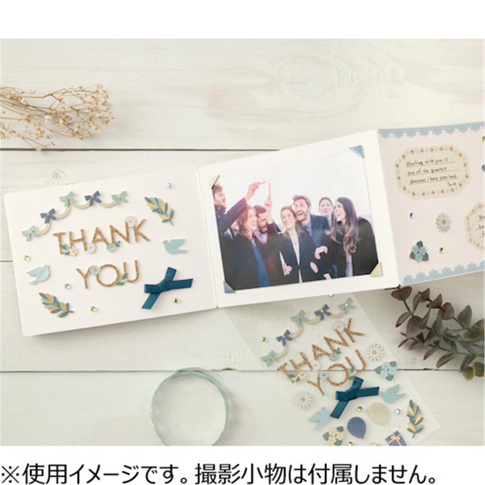 Midori sticker seal title seal thank you ribbon