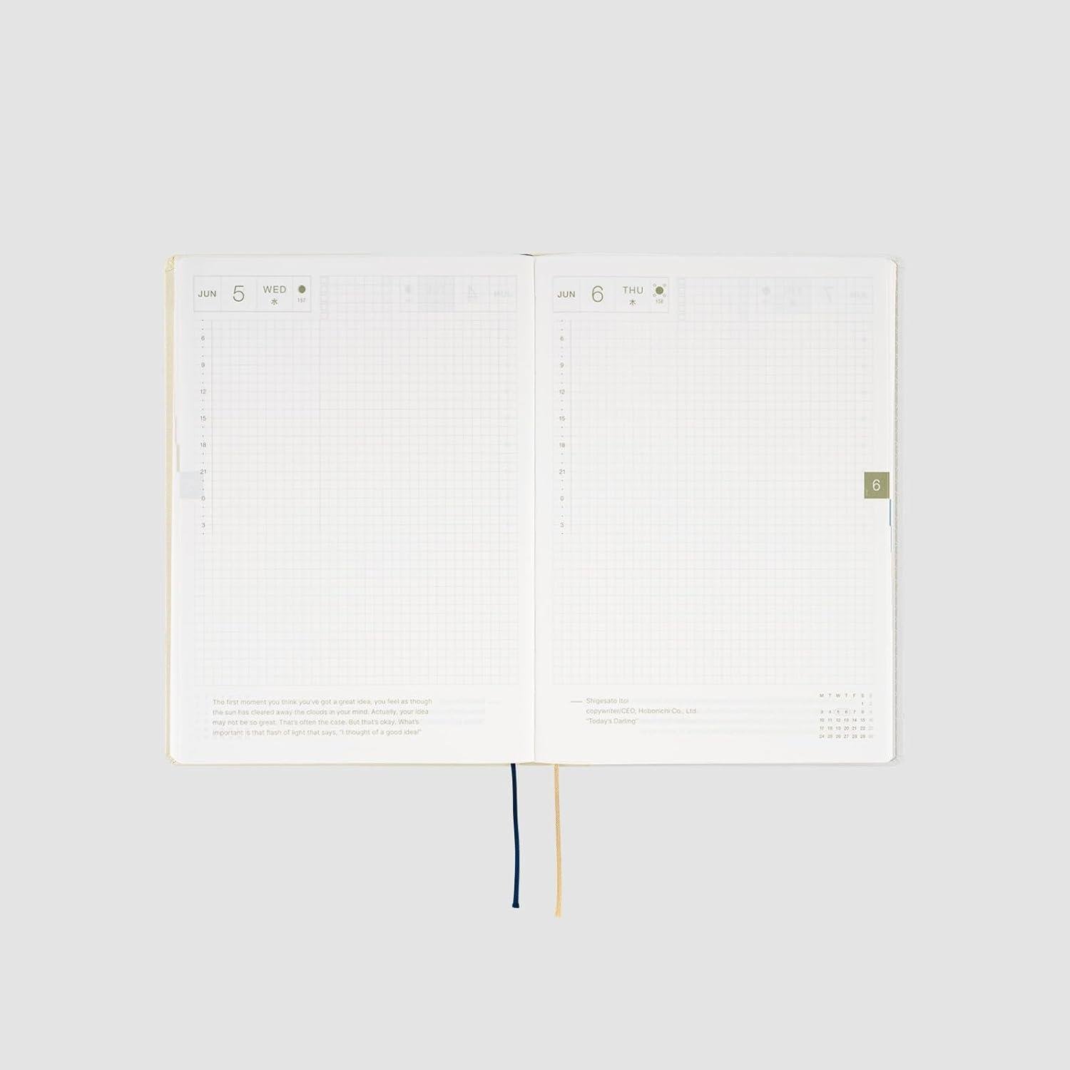 Hobonichi Techo 2024 Tomitaro Makino: Yamazakura HON / A5 Size / Daily / Jan start / Mon start - Japanese Edition