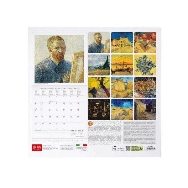 Legami 2025 Van GoghWall Calendar 30 x 29 cm Duvar Takvimi