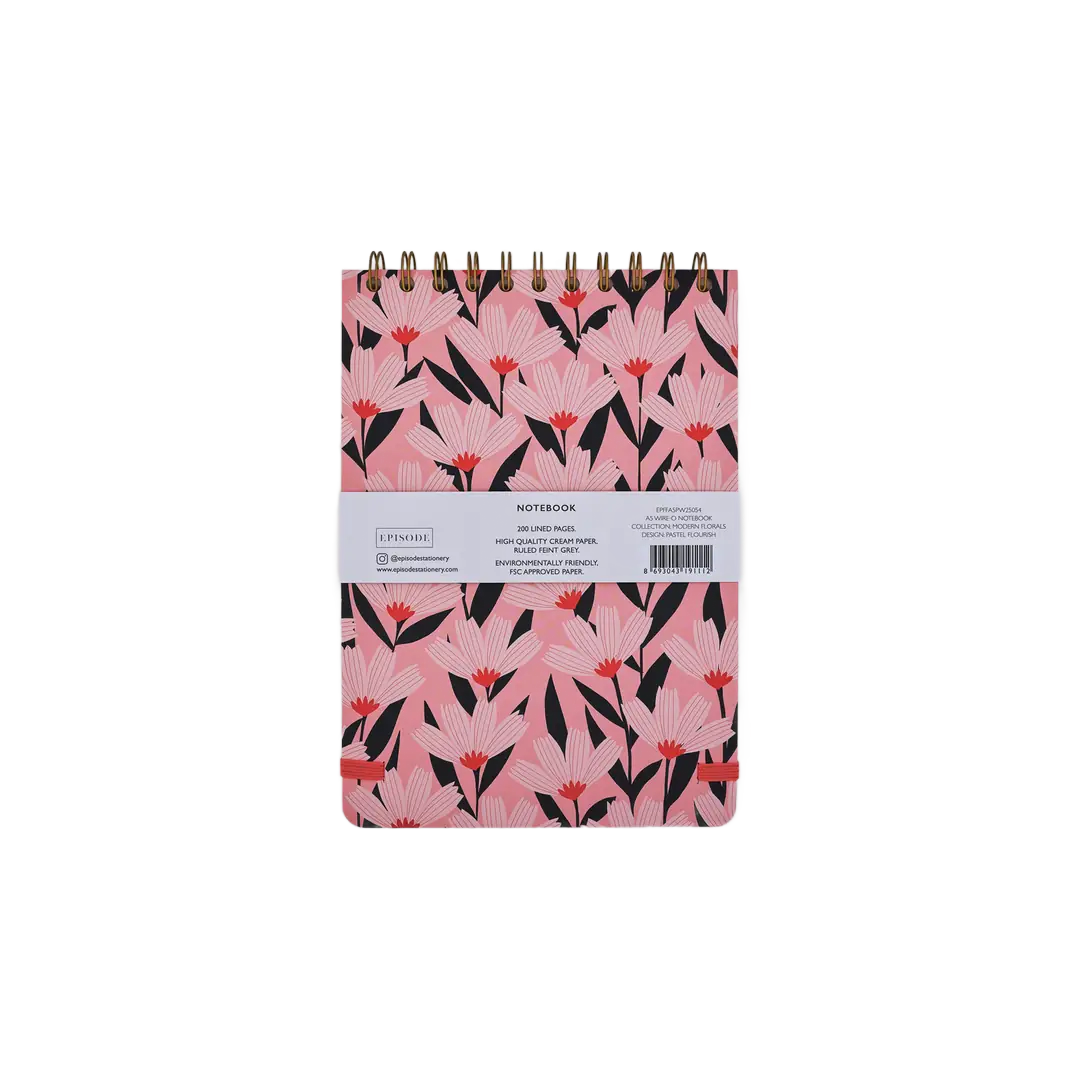 Episode Modern Florals Vivid Tropics A5 Spiralli Defter
