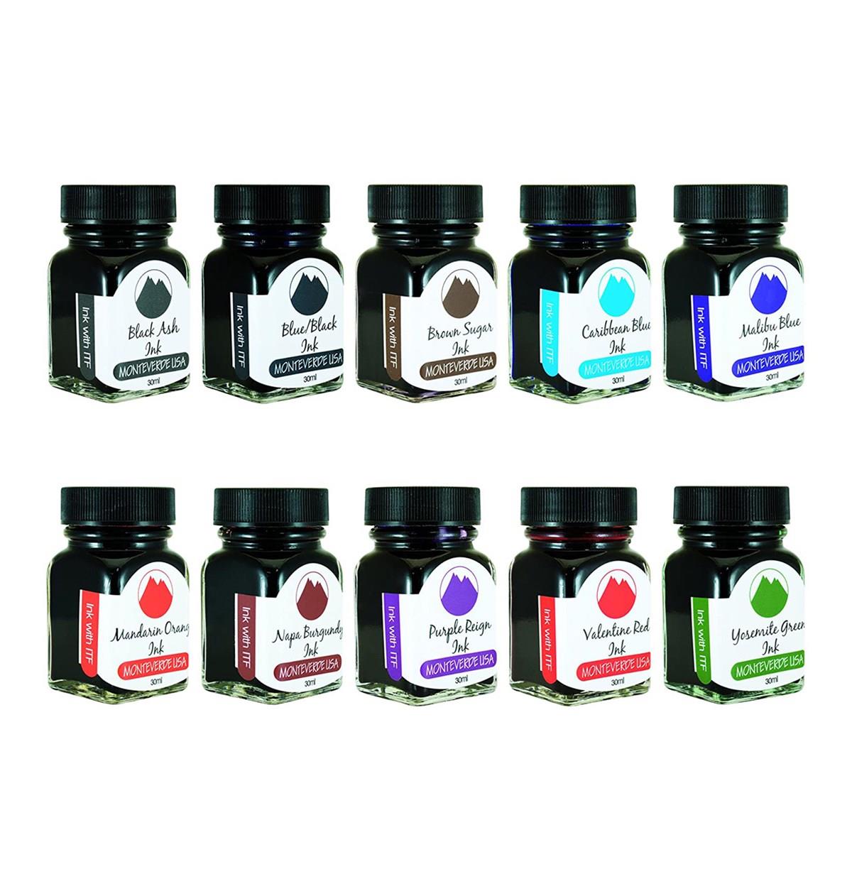 Monteverde Core Ink Collection 10'lu Mürekkep Hediye Seti 