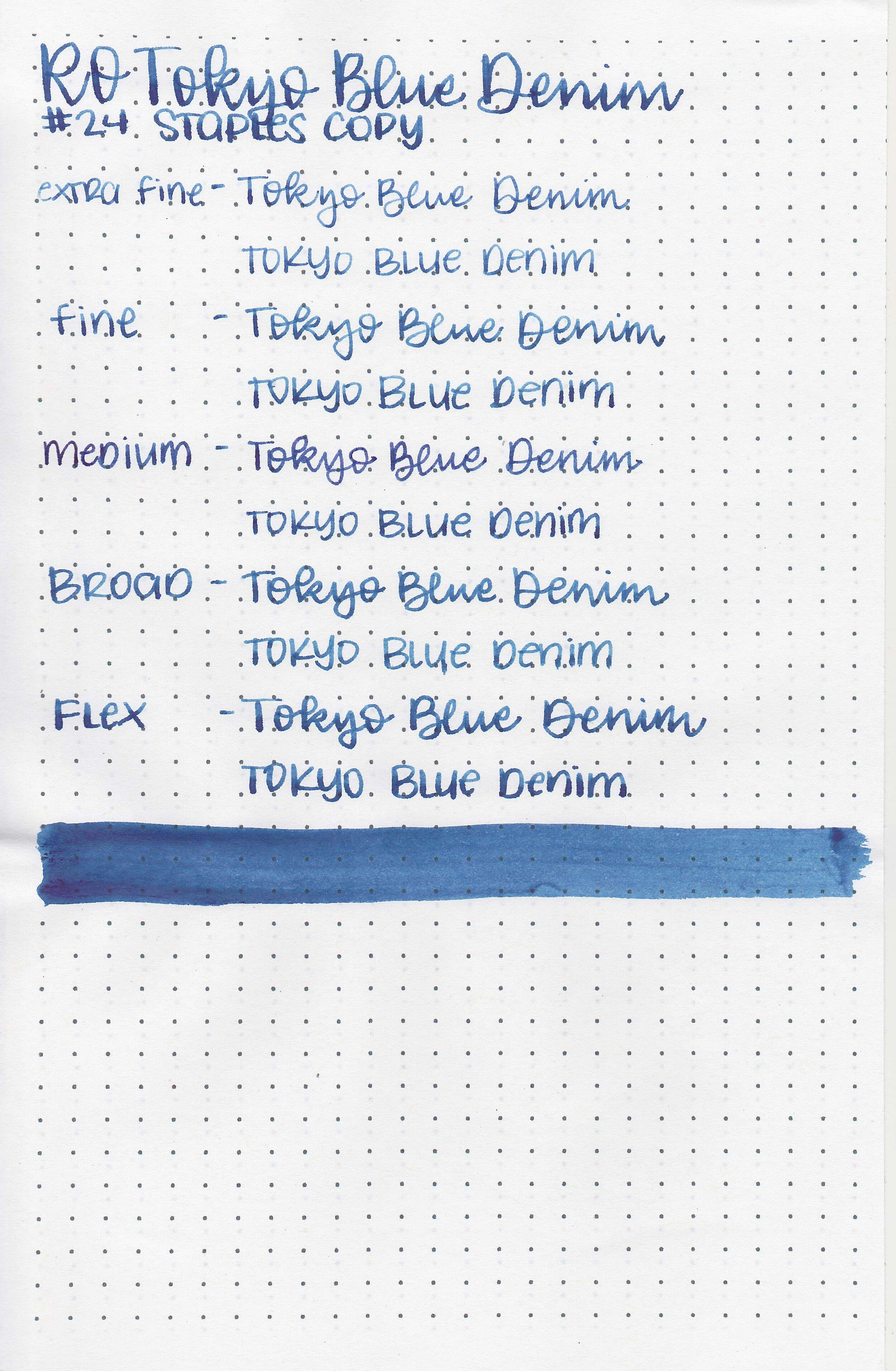 Robert Oster Tokyo Blue Denim Mürekkep
