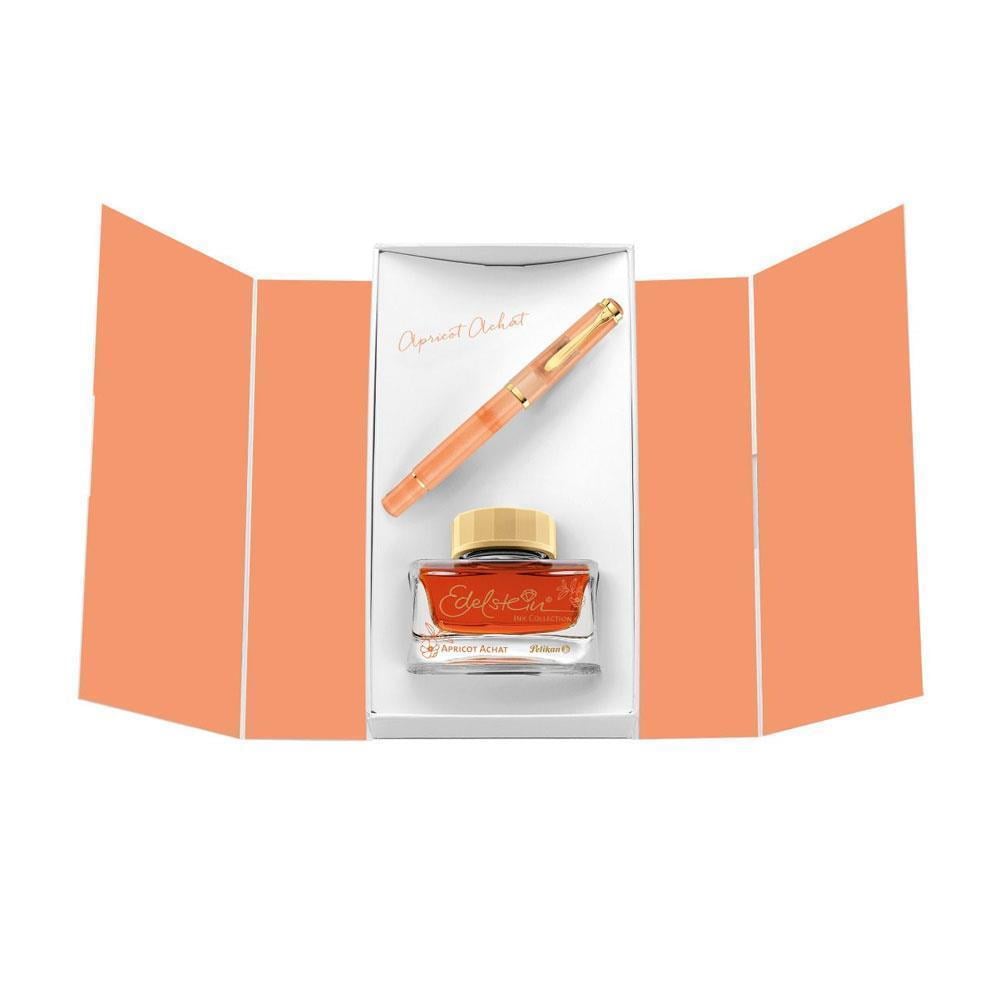 Pelikan Classic M200 Dolma Kalem Seti Apricot Achat EF Uç
