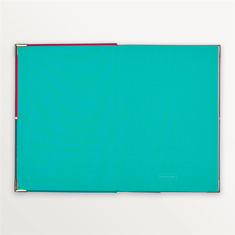 Episode Colourblock Duo Teal Raspberyy B5 Kalın Defter