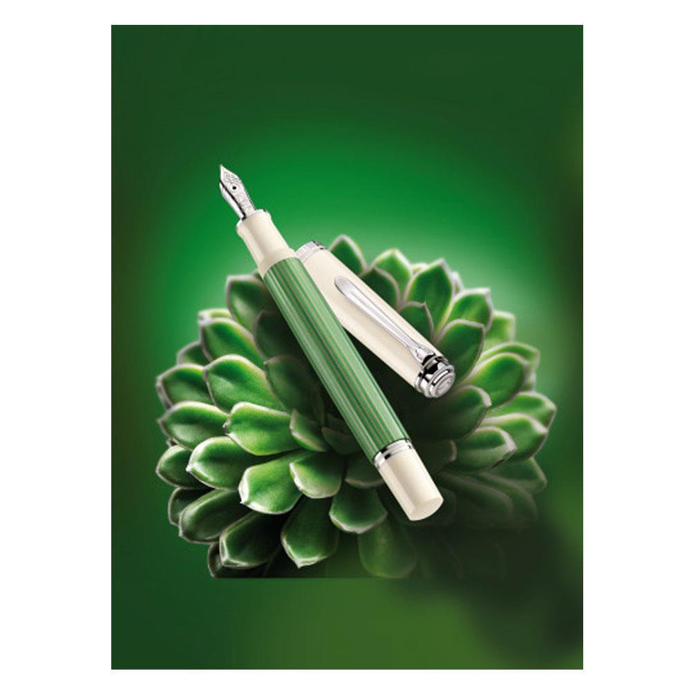 Pelikan Souveran M605 Dolma Kalem Green White EF Uç 
