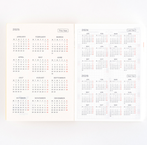 Hobonichi Techo Cousin Book A6 2025 English Version Ajanda/Planner