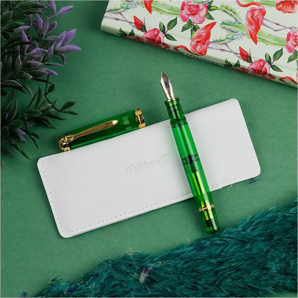 Pelikan Souveran M800 Dolma Kalem Green Demonstrator F Uç