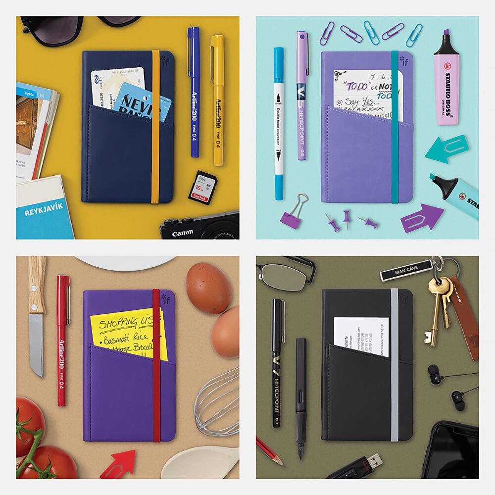IF Bookaroo Pocket (A6) Notebook Journal Çizgili Defter - Blush