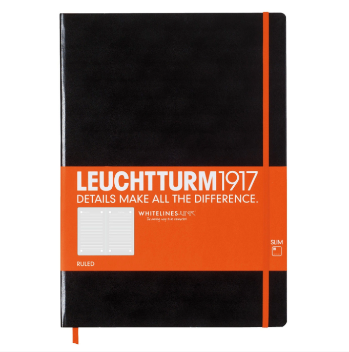Leuchttrum1917 x WhiteLinesLinks  Limited Edition Master Slim (A4+) 60 Sayfa Çizgili Sert Kapak Defter 345313