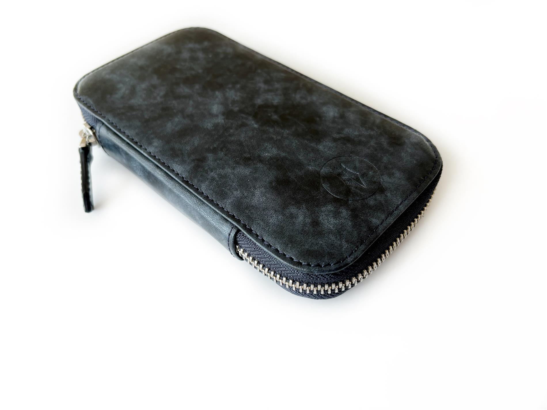 Eng Leather Night Storm Cloud Gray 3'lü Deri Kalem Kılıfı