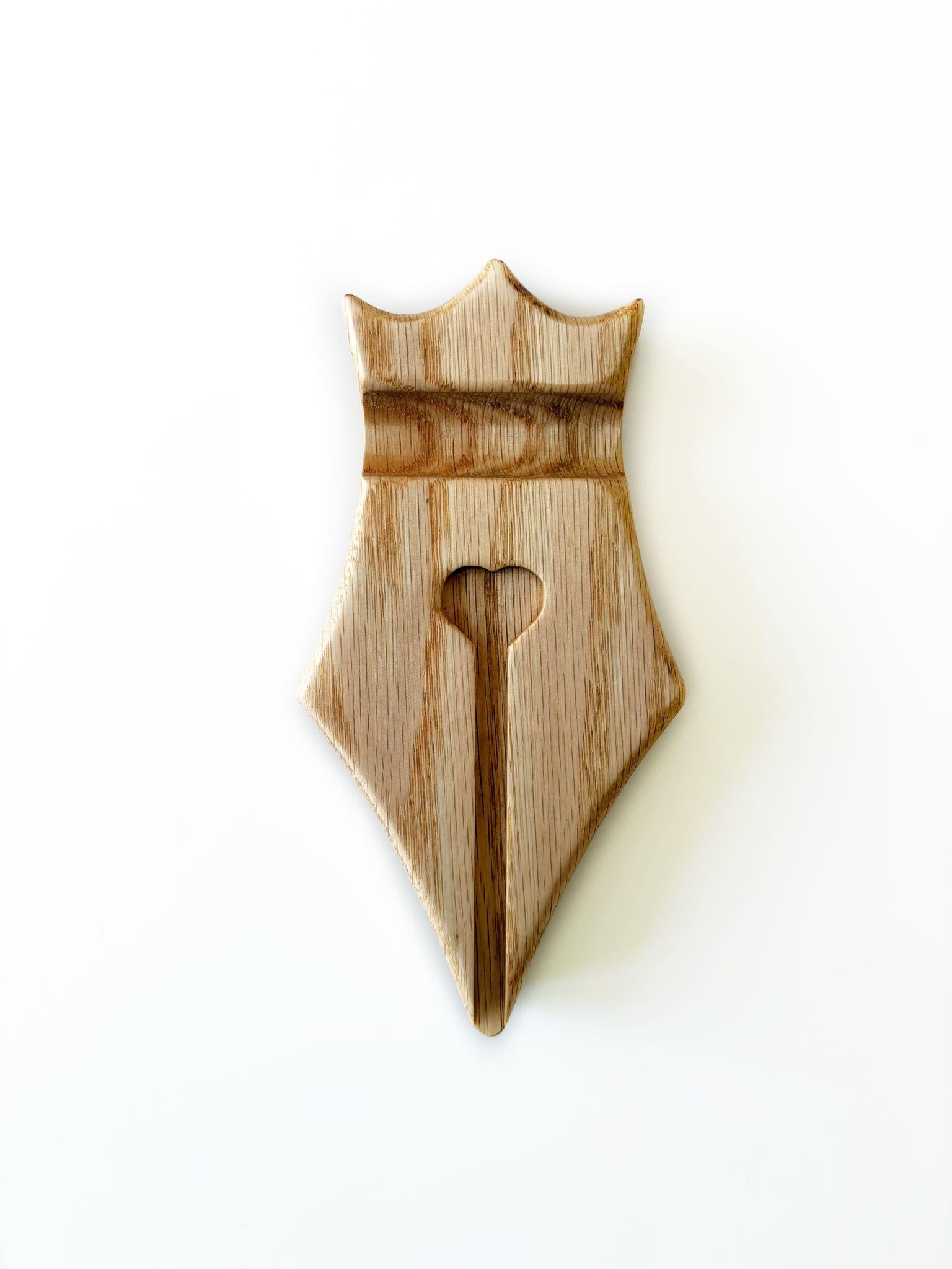Eng Leather Oak Gerçek Ahşap Dolma Kalem Pen Rest Kalem Standı 