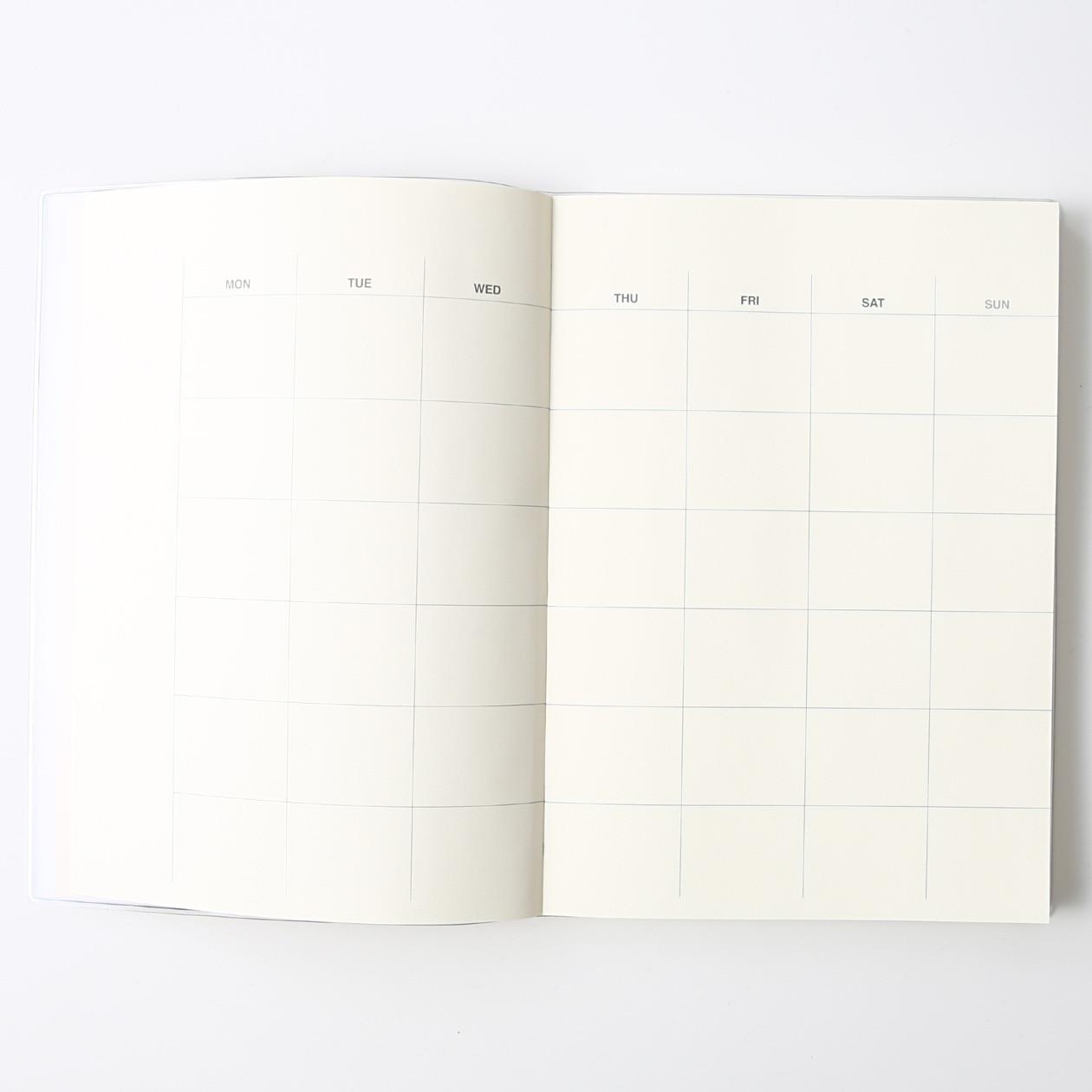 Muji High Quality Paper Free Schedule Note A5 Haftalık/Aylık Planlayıcı Ajanda 