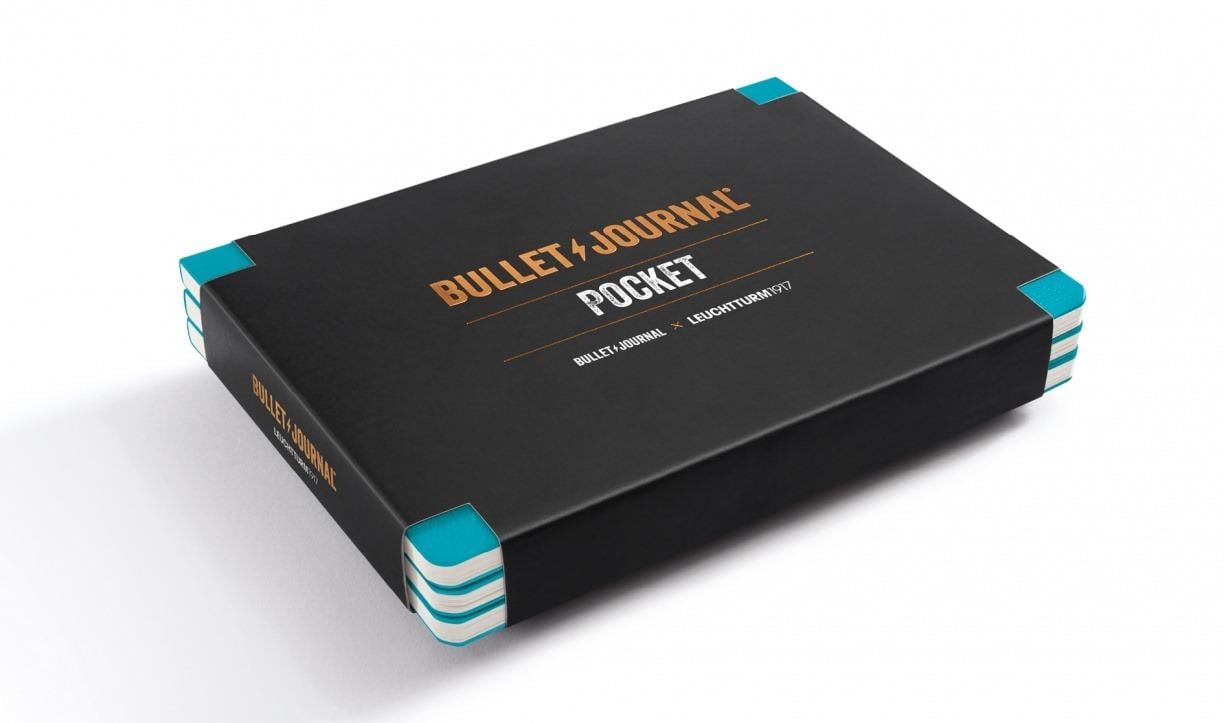 Leuchtturm1917 x  Bullet Journal Limited Edition Pocket Not Defteri , 46 Numaralandırılmış Sayfa, Noktalı, Turquoise
