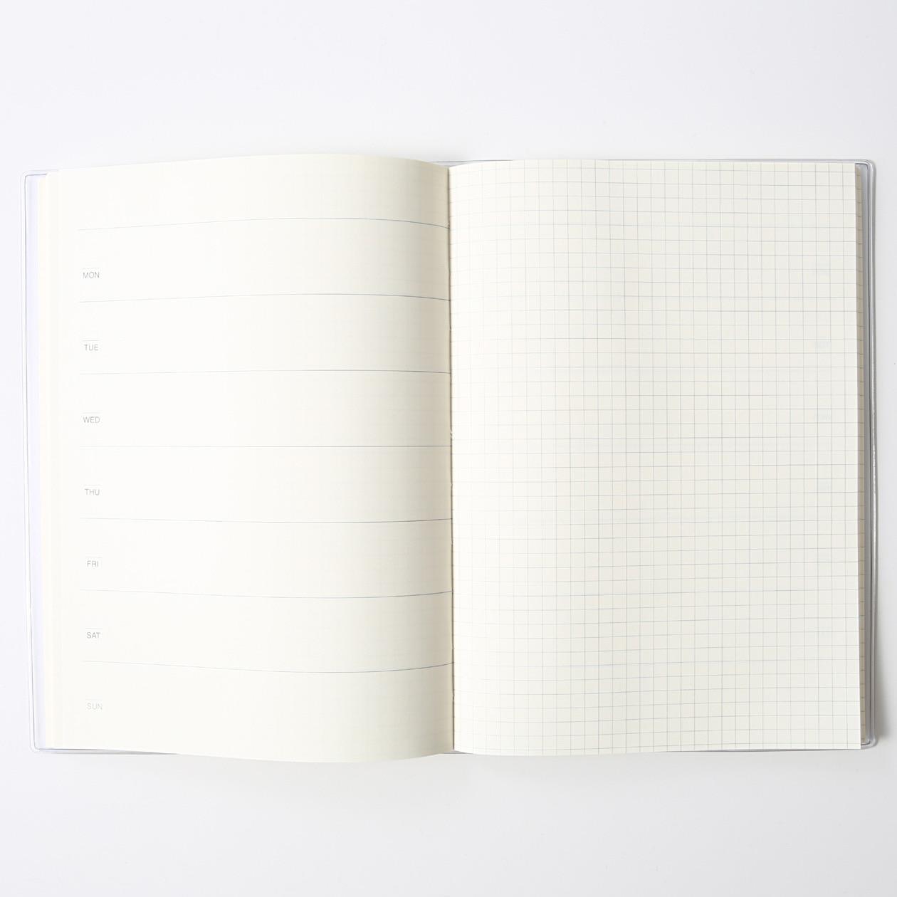 Muji High Quality Paper Free Schedule Note A5 Haftalık/Aylık Planlayıcı Ajanda 
