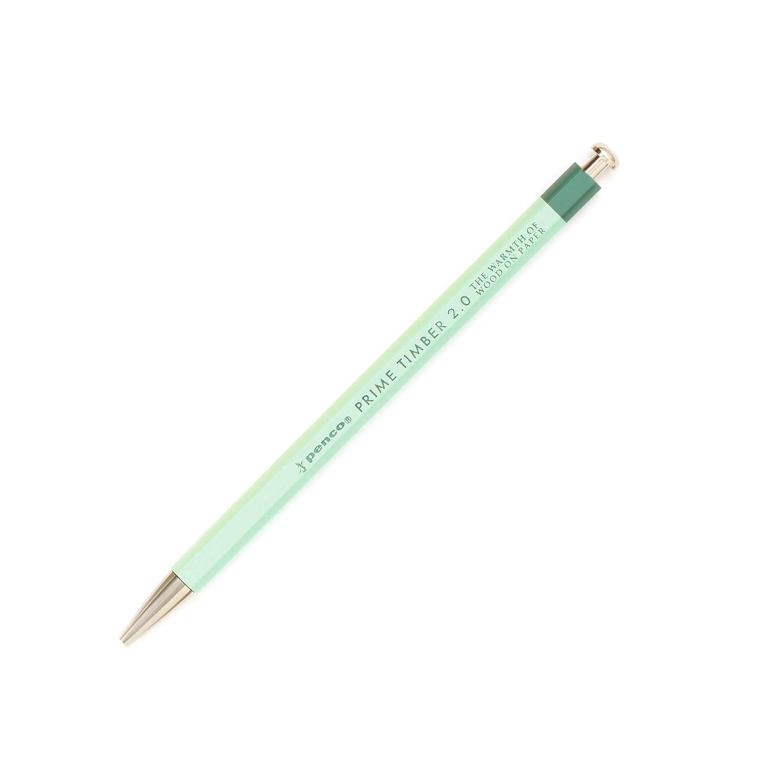 Penco Prime Timber 2.0 mm Pencil & Sharpener Set Mekanik Uçlu Kalem ve Kalemtraş Seti Mint