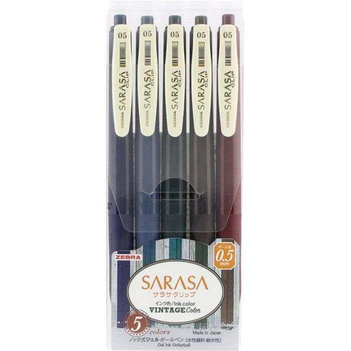 Zebra Sarasa Vintage Jel Kalem Seti 0.5 mm -  SET 1