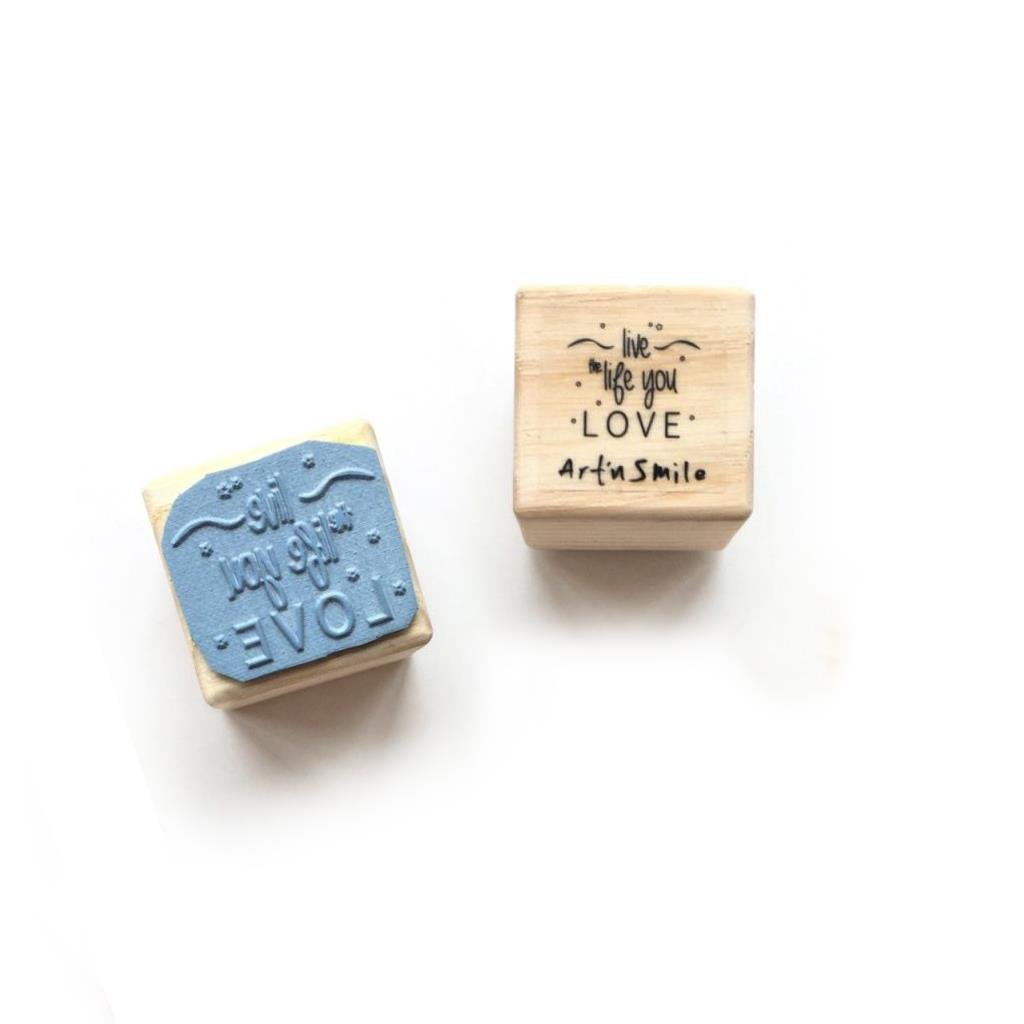 Art'n Smile Hand Made Stamp Damga - Live The Life You Love