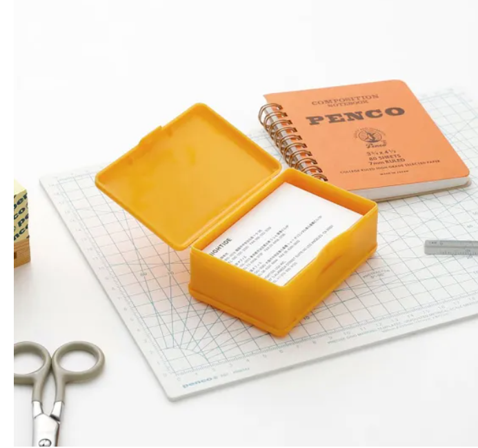 Penco Storage Container Plastik Çift Taraflı Kalemlik & Kutu Yellow EB046 YE